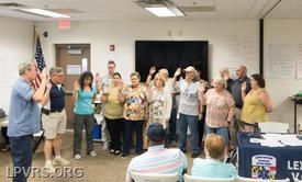 Swearing in of Elected FY25 Officers at the June 2024 business meeting